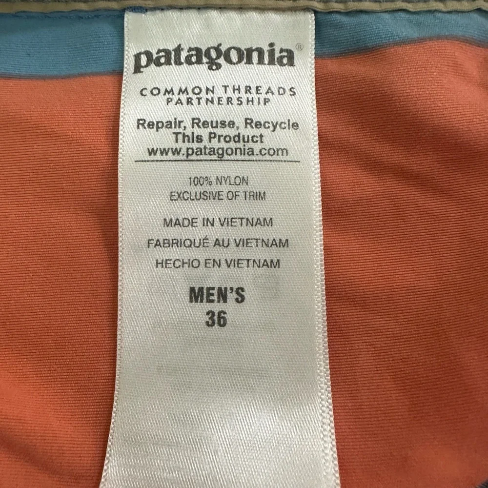 Patagonia Shorts Board‎ Shorts Men’s Size 36 Striped Multicolor Nylon